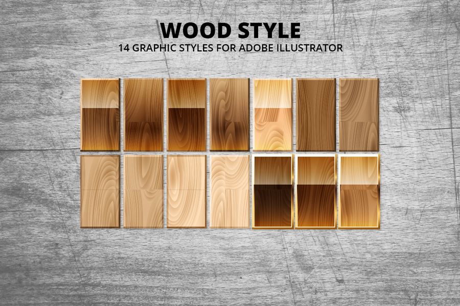 Graphic Ghost - Wood Style Vector Textures - Preview 01