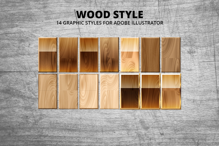 Graphic Ghost - Wood Style Vector Textures - Preview 01