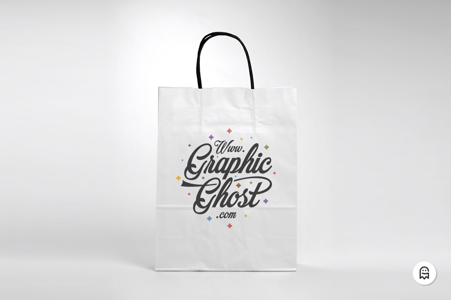 Graphic Ghost - Free Paper Bag Mockup 02