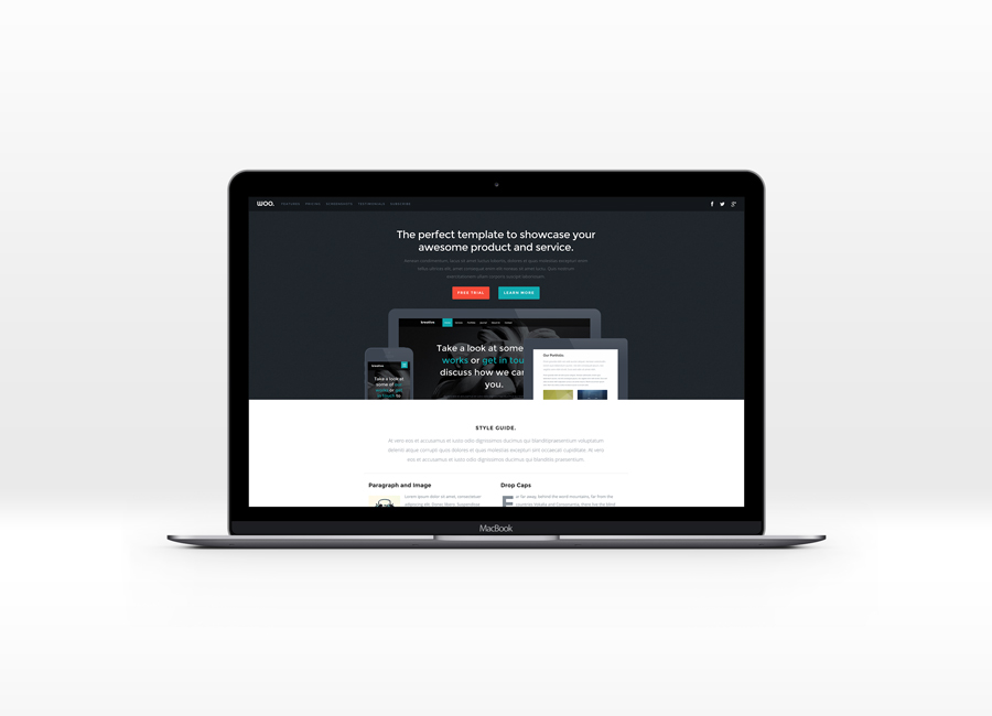Graphic Ghost - Woo Website Template