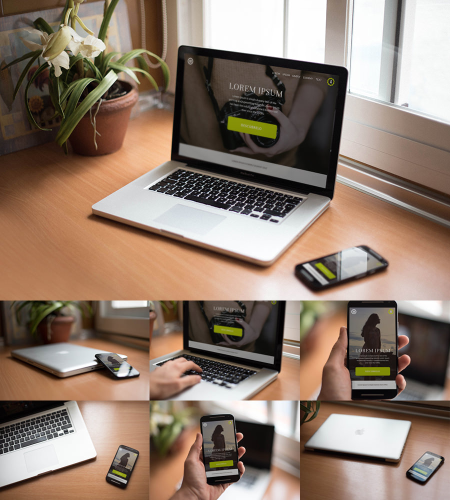 Graphic Ghost - Smartphone and Notebook Mockups