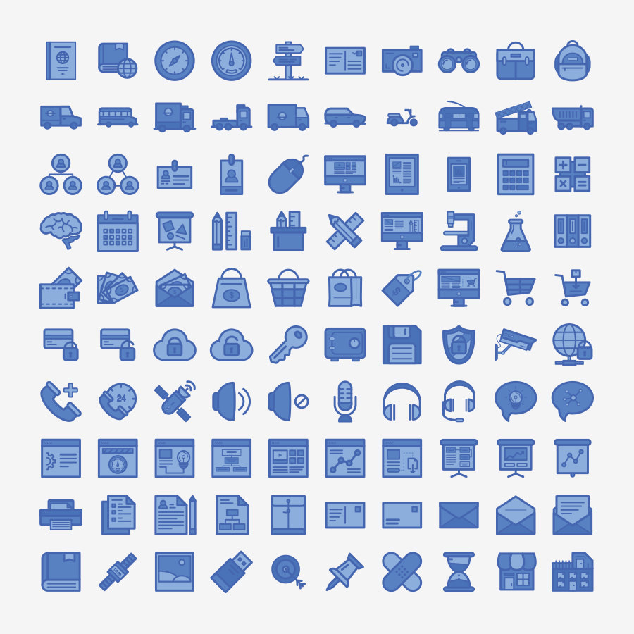 Graphic Ghost - 100 Free Annual Report Icons