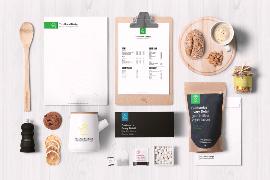 Graphic Ghost - Coffee Branding And Packages Mockup