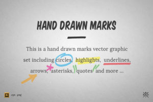 Graphic Ghost - August Deal 01 - Basari Design - Hand drawn marks