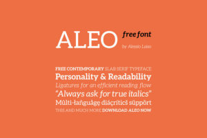 Graphic Ghost - Aleo Free Font