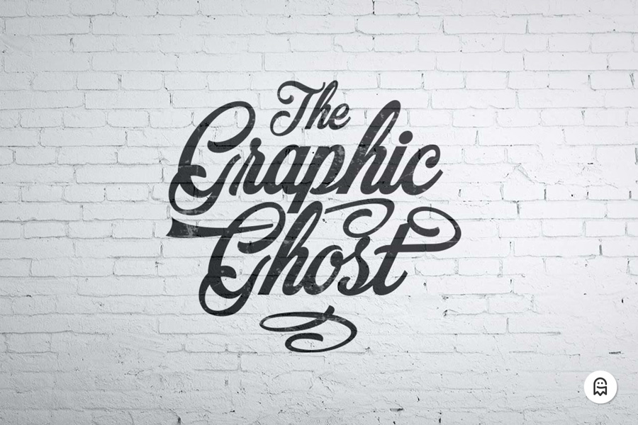 Graphic Ghost - Free Wall Mockup