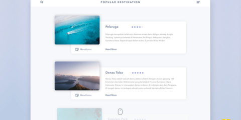 Graphic Ghost - Popular Destination UI Card for Sketch