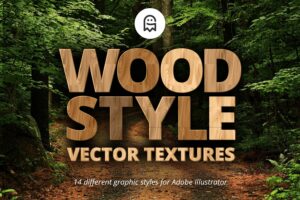 Graphic Ghost - Wood Style Vector Textures