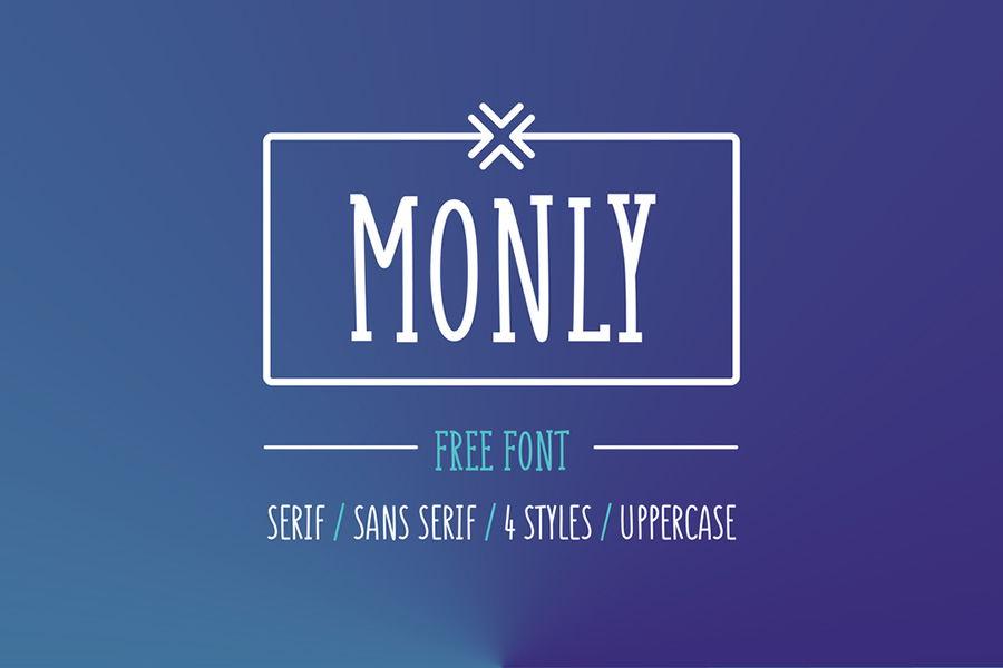 Graphic Ghost - Monly - Free playful font in 4 styles