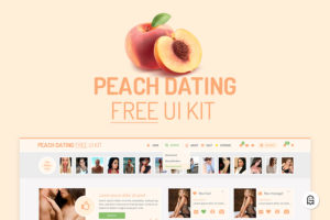 Graphic Ghost - Peach Dating Free UI Kit