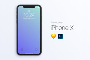 Graphic Ghost - iPhone X - PSD & Sketch Mockup