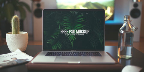 Graphic Ghost - Free Macbook Air Mockup PSD