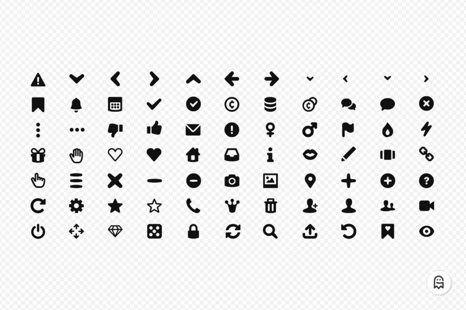 Graphic Ghost - Dating App - 77 Icons
