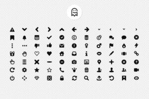 Graphic Ghost - Dating App - 77 Icons