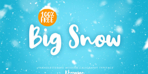 Graphic Ghost - Big Snow - Free Hand Lettering Font