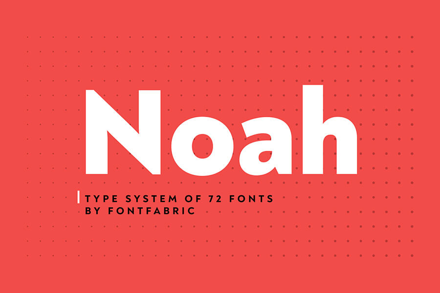 Graphic Ghost - Noah Type System - 4 Free Fonts