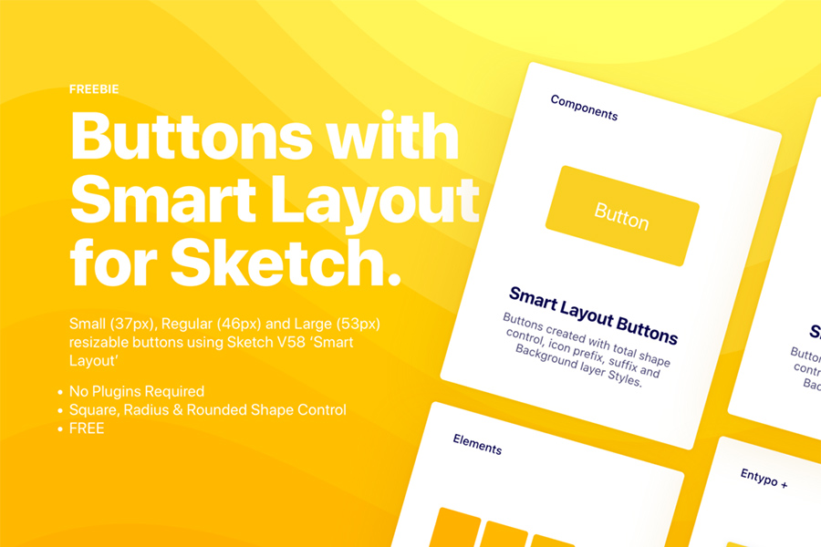 Graphic Ghost - Buttons with Smart Layout for Sketch