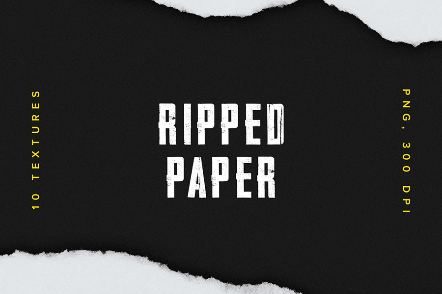 Graphic Ghost - Free Ripped Paper Texture Set