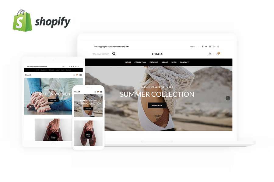 Graphic Ghost - Thalia - Free Shopify Theme