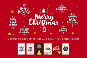 Graphic Ghost - Merry Christmas Lettering Templates