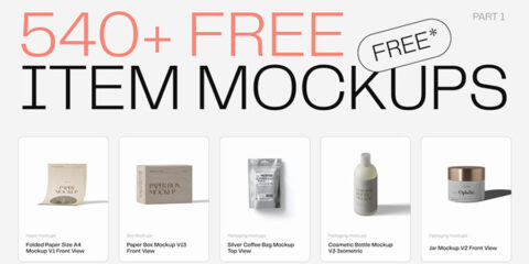 Graphic Ghost - 540 Free Item Mockups