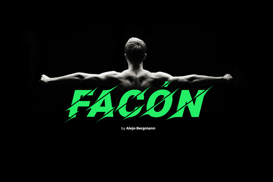 Graphic Ghost - Facón - Free Sliced Font Typeface