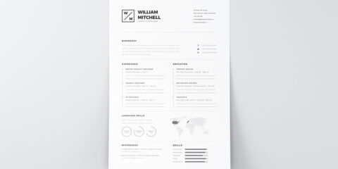 Graphic Ghost - Free Minimalistic and Clean Resume Template