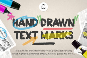 Hand Drawn Text Marks