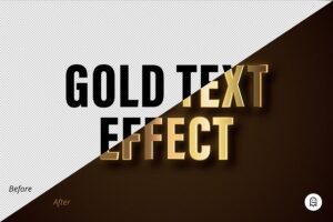 Graphic Ghost - Gold Text Effect