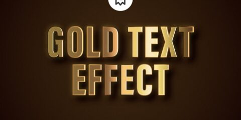 Graphic Ghost - Gold Text Effect