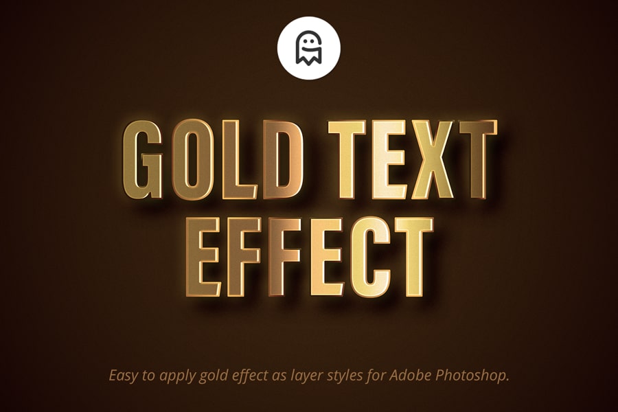 Graphic Ghost - Gold Text Effect