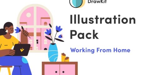 Graphic Ghost - Illustration Pack - Working from Home
