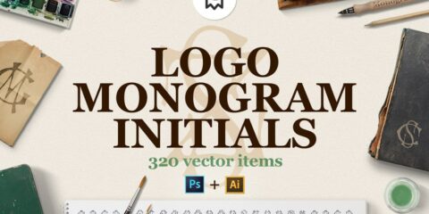 Graphic Ghost - Logo Monogram Initials