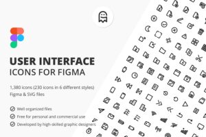 Graphic Ghost - User Interface Icons for Figma