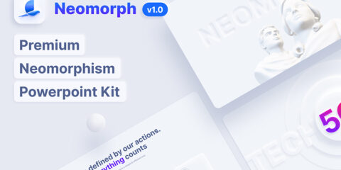 Graphic Ghost - Free Neomorph Powerpoint Template