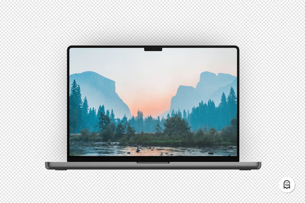 Graphic Ghost - MacBook Pro 2022 Mockup
