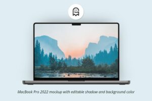 Graphic Ghost - MacBook Pro 2022 Mockup