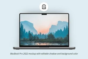 Graphic Ghost - MacBook Pro 2022 Mockup