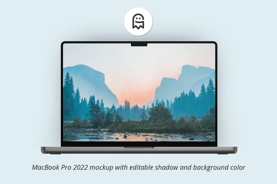 Graphic Ghost - MacBook Pro 2022 Mockup