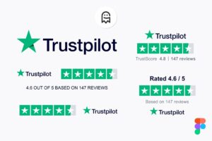 Graphic Ghost - Trustpilot Reviews Design for Figma