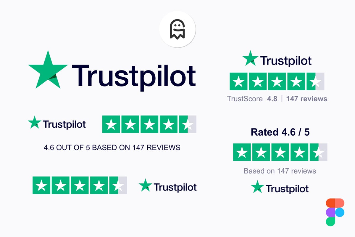 Trustpilot Reviews Design For Figma Graphic Ghost