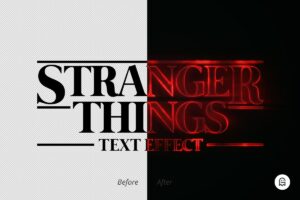 Graphic Ghost - Stranger Things Text Effect