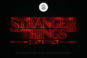 Graphic Ghost - Stranger Things Text Effect