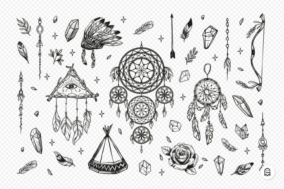 Graphic Ghost - Native Americen Elements