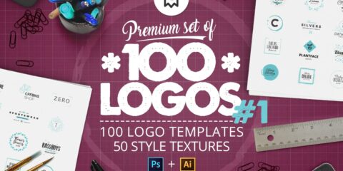 Graphic Ghost - Premium Set of 100 Logos 1