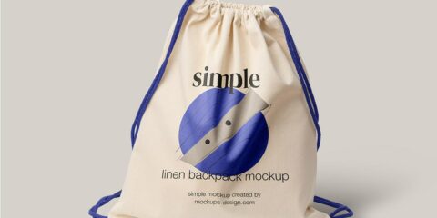 Graphic Ghost - Free Linen Backpack Mockup