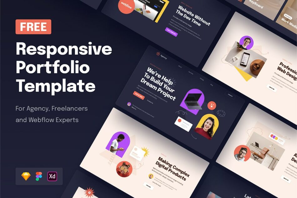 Graphic Ghost - Free Responsive Portfolio Template